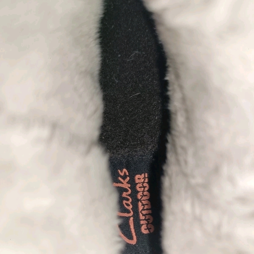 Clarks Gray Faux Fur Winter Boots - Picture 2 of 7